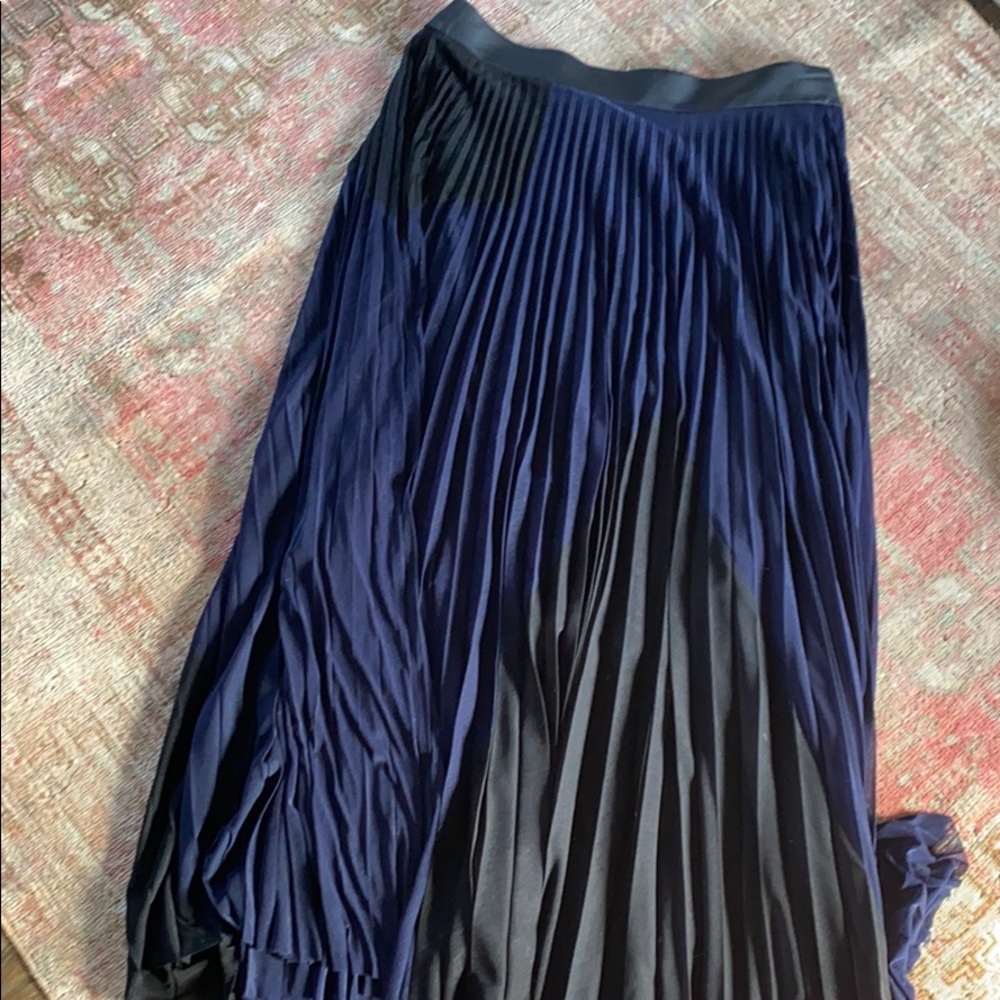 Black and Blue Victoria Beckham MIDI Skirt
